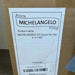 MICHELANGELO Sauce Pan Set, Stainless Steel Saucepan 1QT, 2QT, 3QT